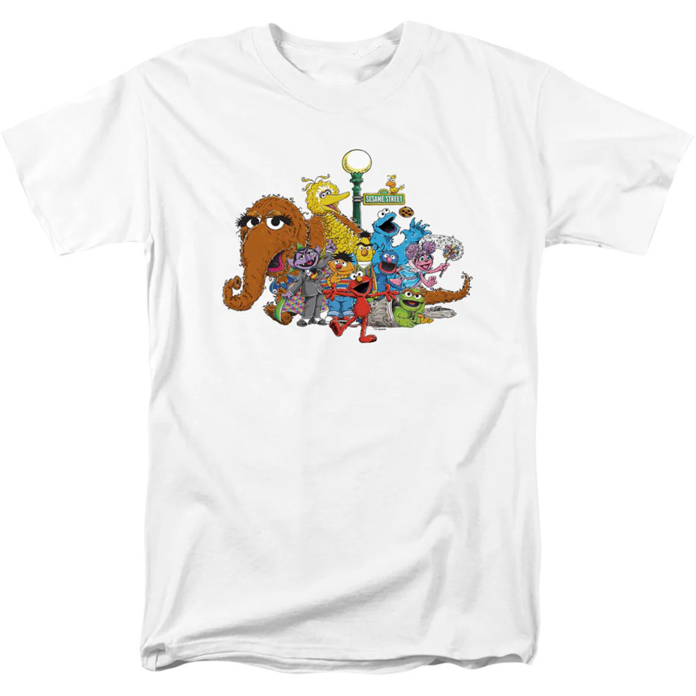 Classic Characters Group Photo Sesame Street Tshirt
